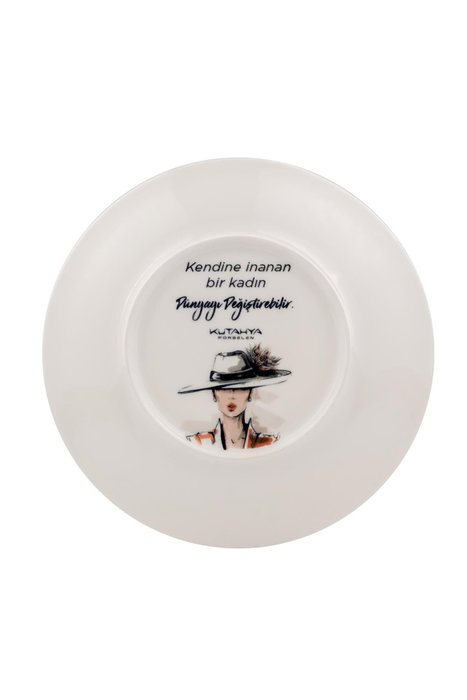Hermia Juego de Cena de Porcelana de 4 Piezas Blanco